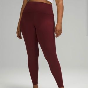 Lululemon Align 28” Red Merot Size 6 Leggings